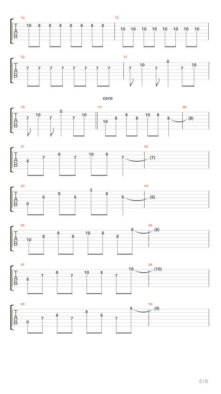 Zafiro吉他谱