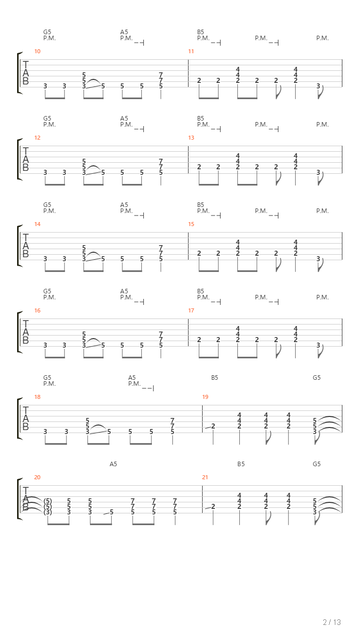 Caida Libre吉他谱