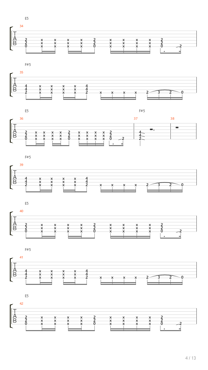 Caida Libre吉他谱