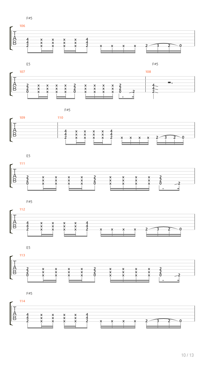 Caida Libre吉他谱