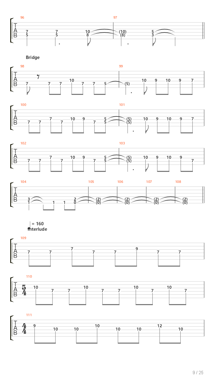 Lies Leading The Blind吉他谱