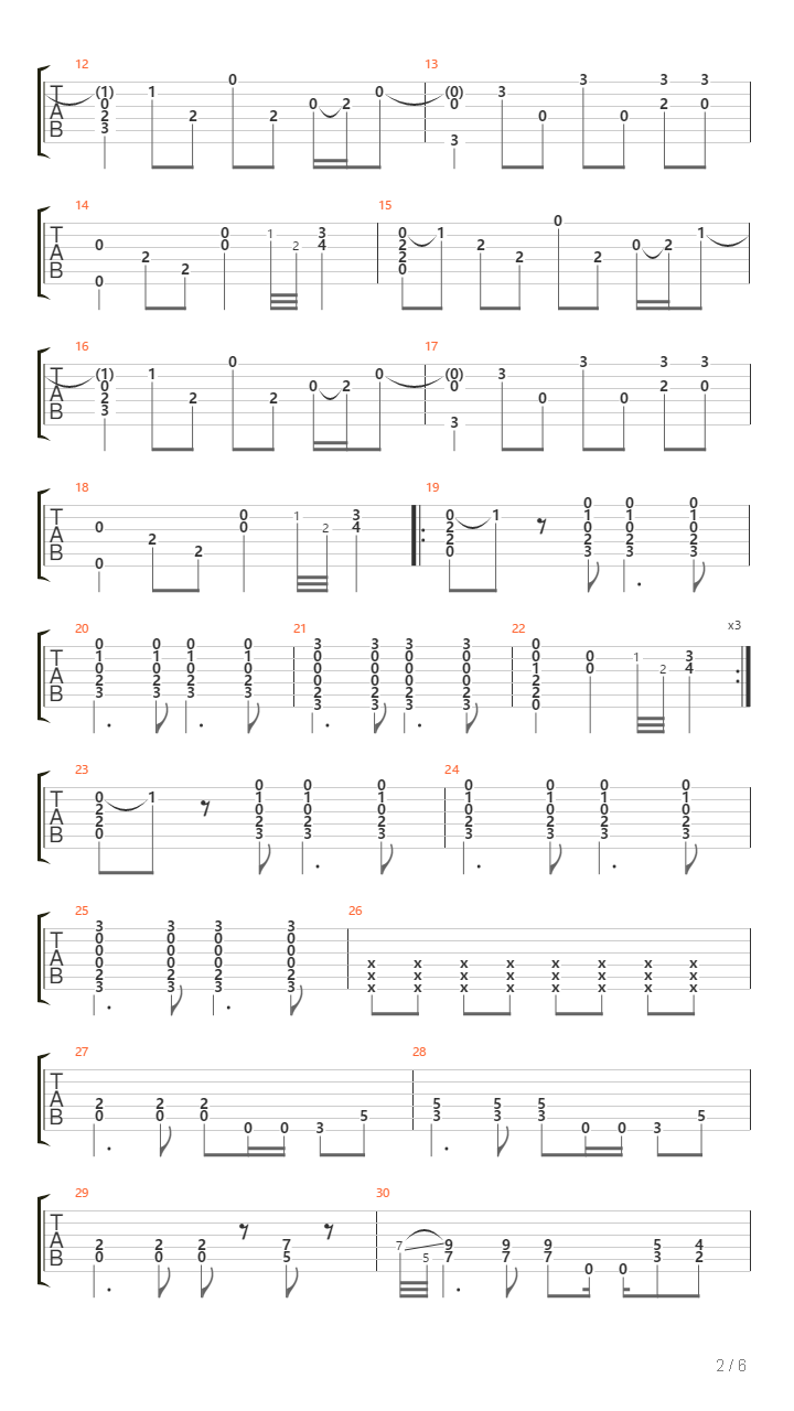 Fade To Black吉他谱