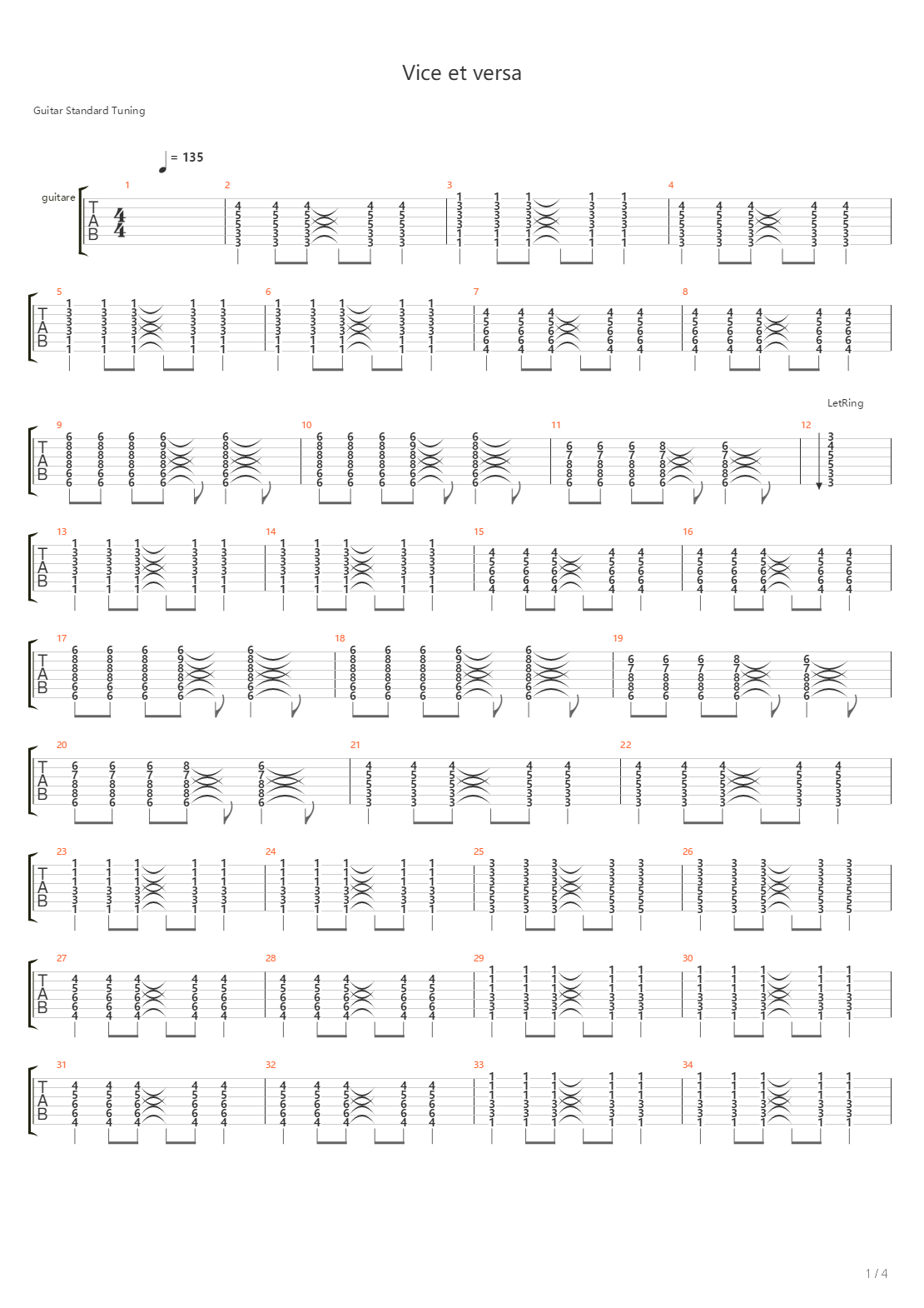Vice Et吉他谱