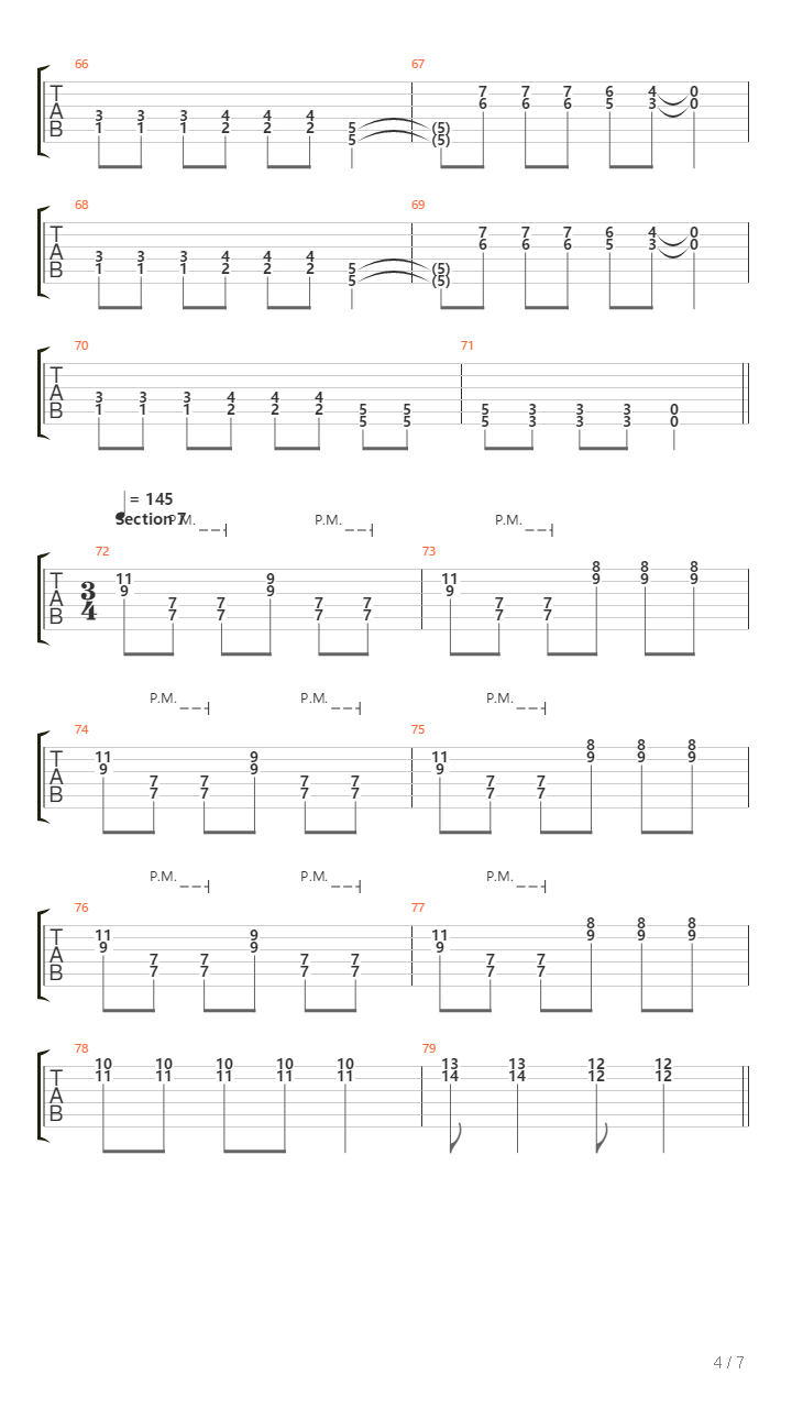 My Father Was A Locomotive吉他谱