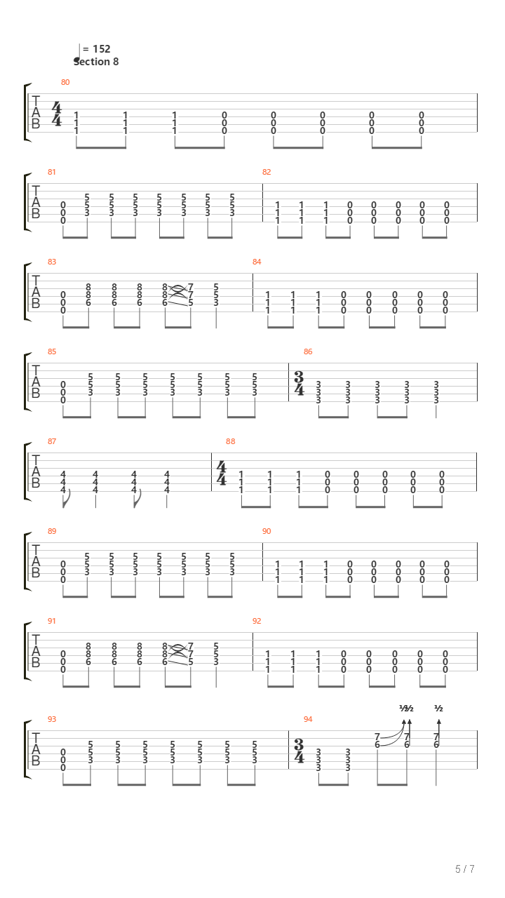 My Father Was A Locomotive吉他谱