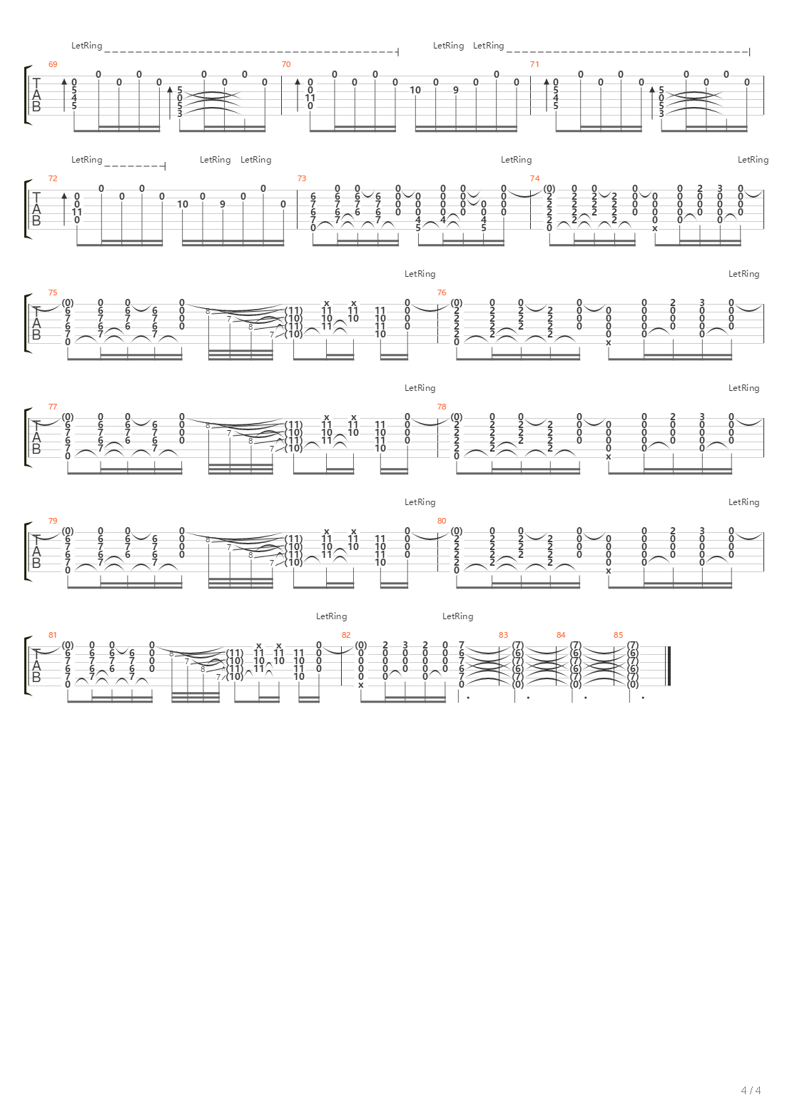 Way Out吉他谱