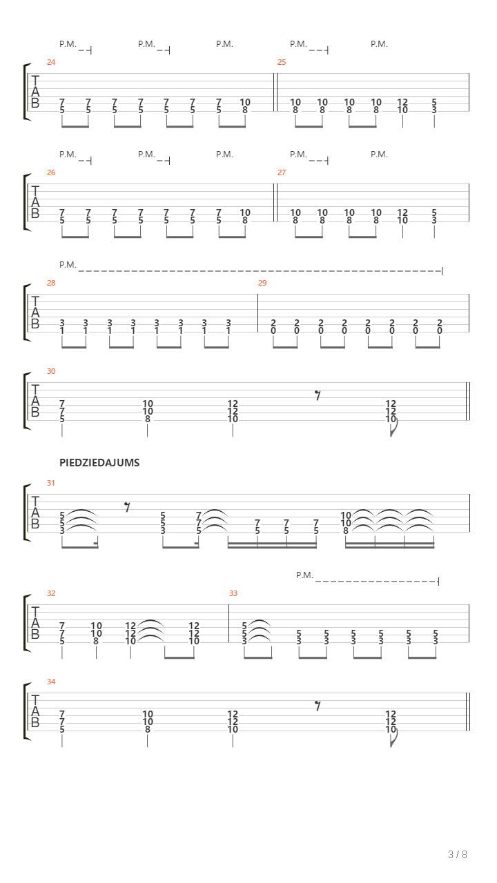 Dzelzsgriezejs吉他谱