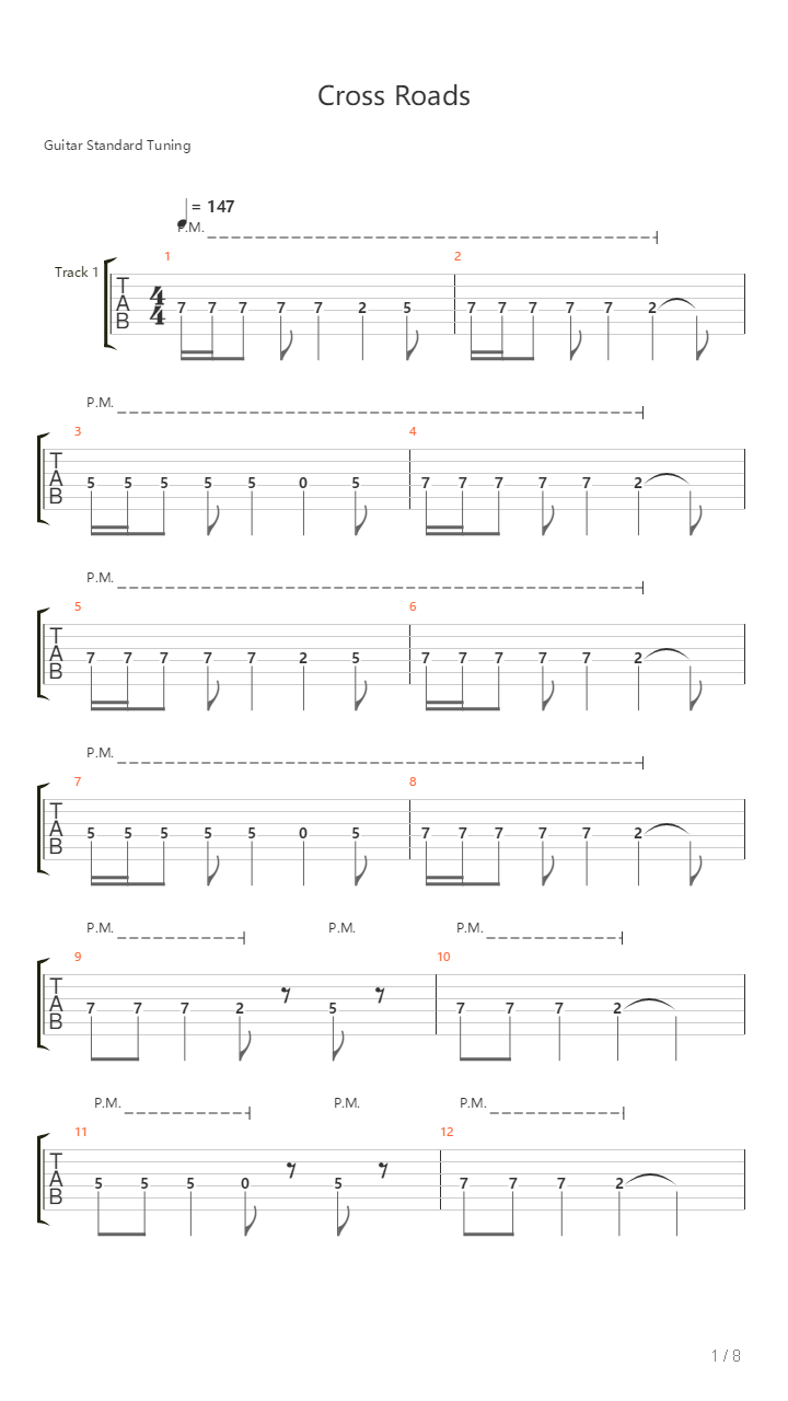 Cross Roads吉他谱