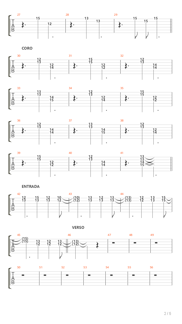 Una Cancion吉他谱