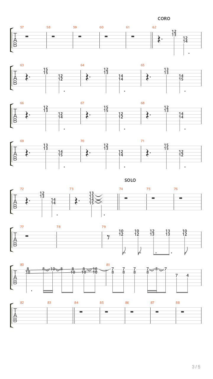 Una Cancion吉他谱