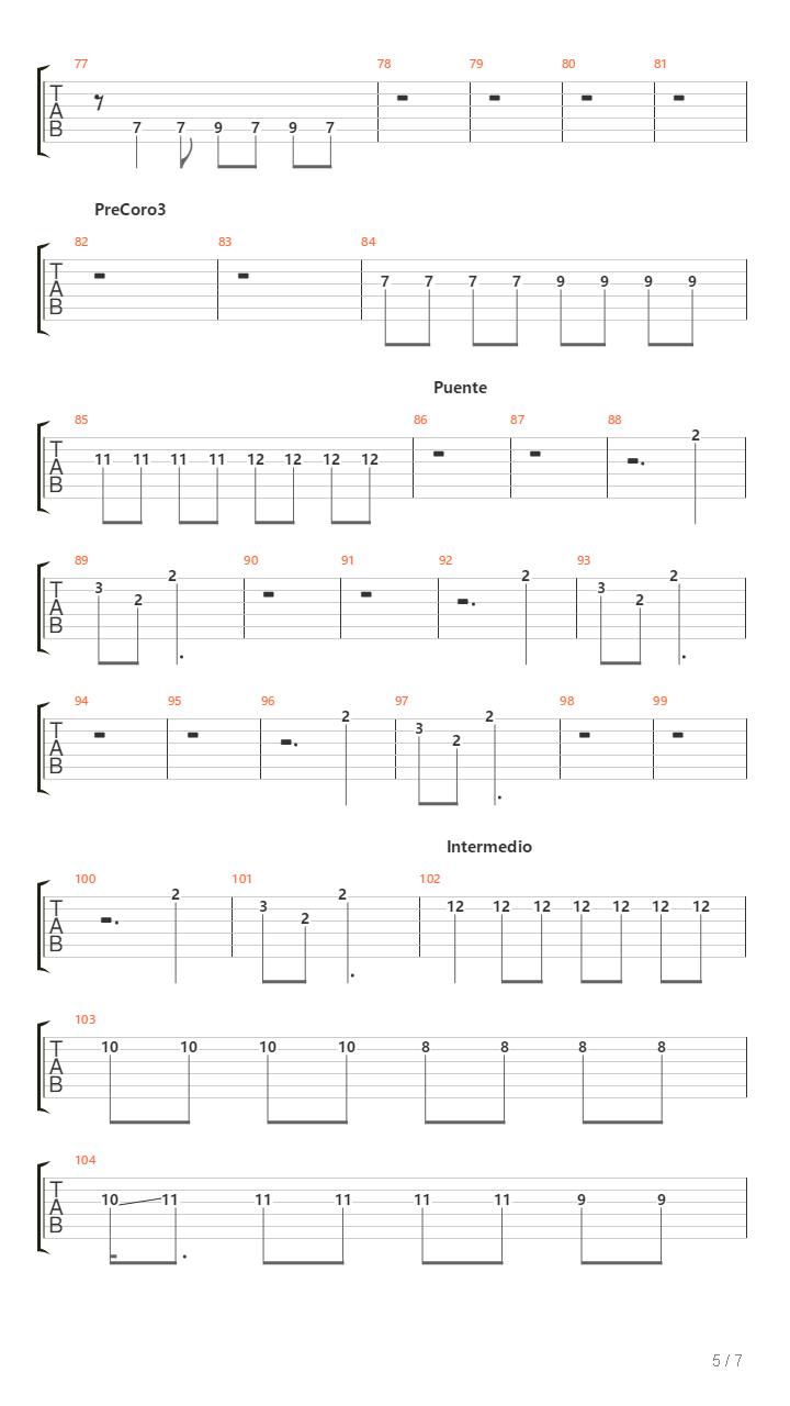 Carta Marina吉他谱