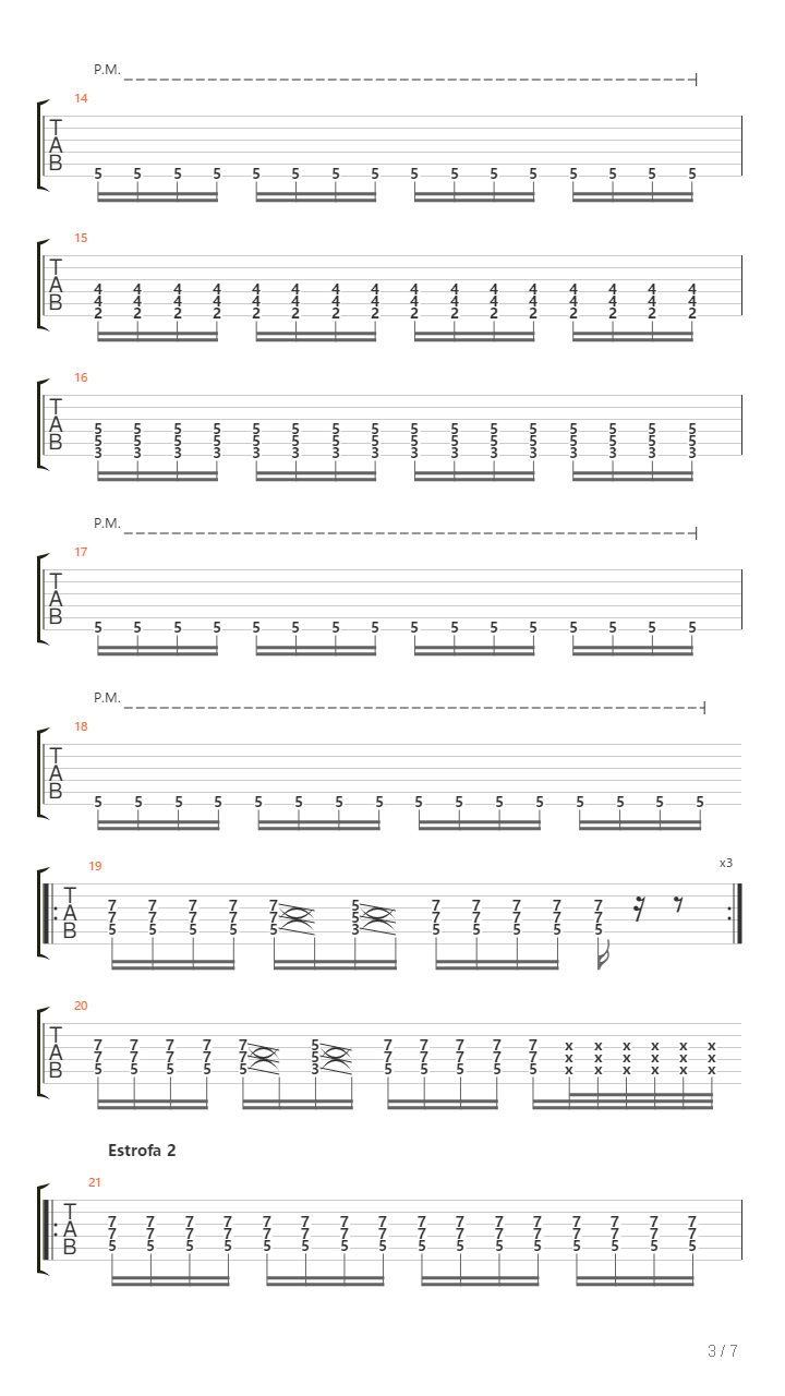 Ataque De Caca吉他谱