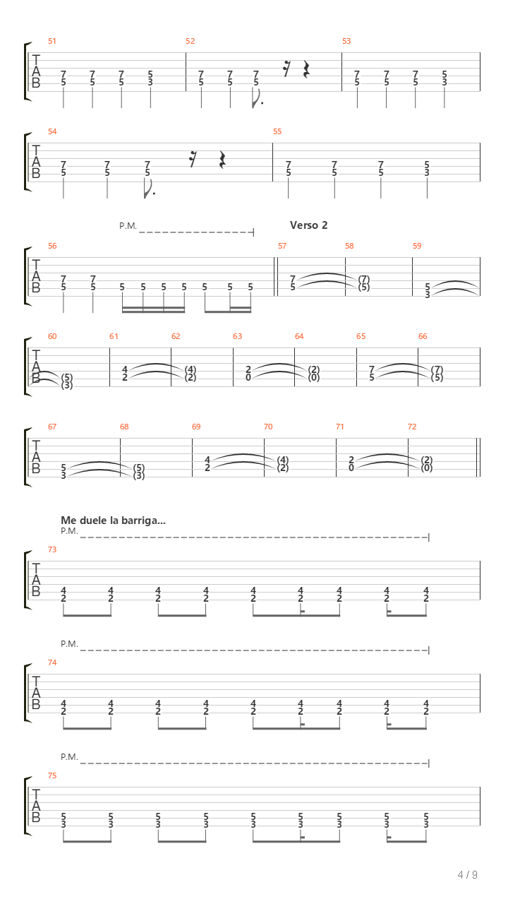 Ataque De Caca吉他谱