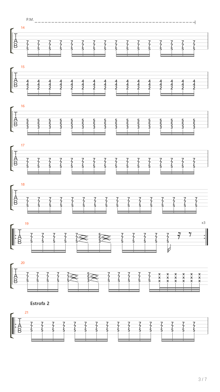 Ataque De Caca吉他谱