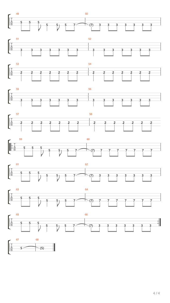 Bandera Roja吉他谱