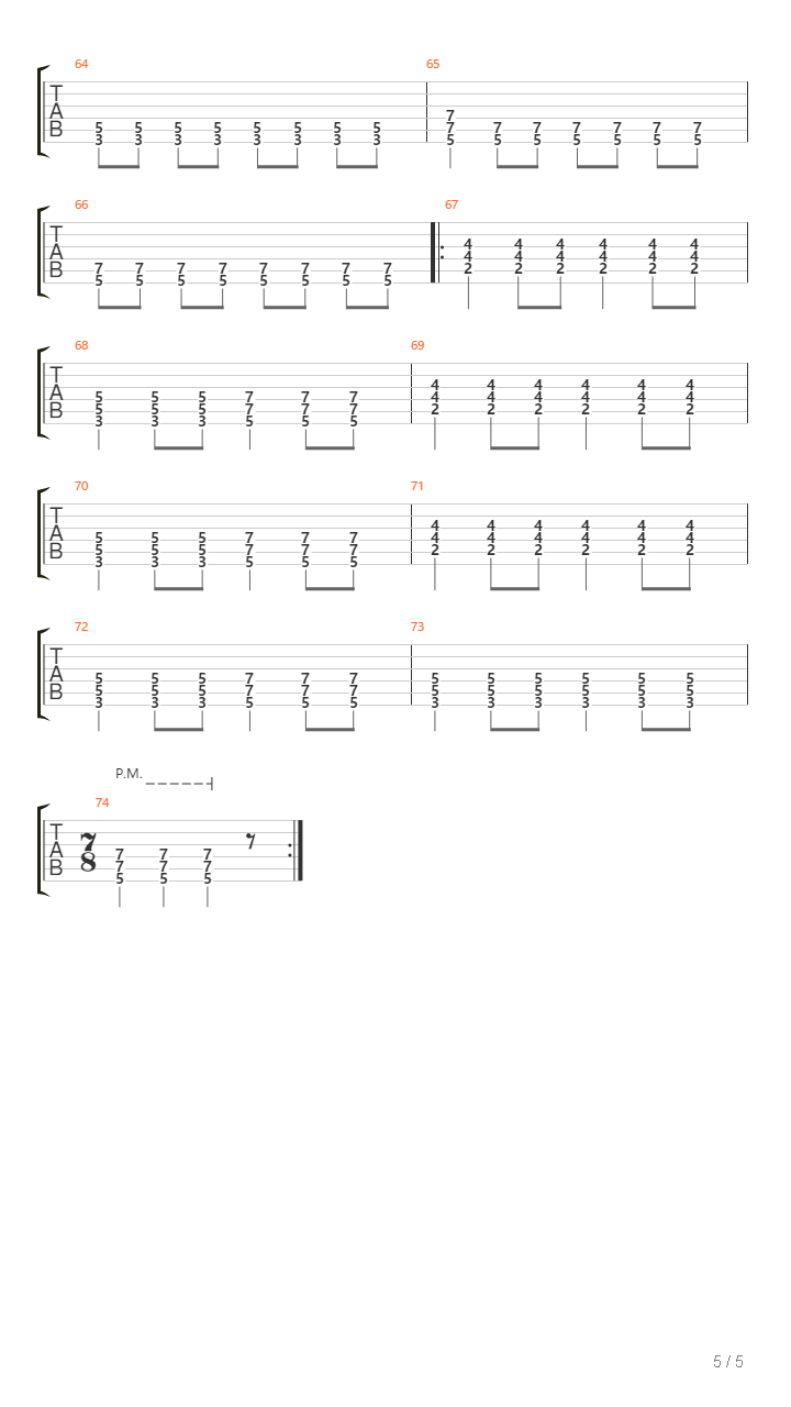 Portero De Toples吉他谱