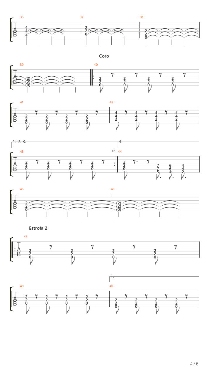 Te Dara吉他谱