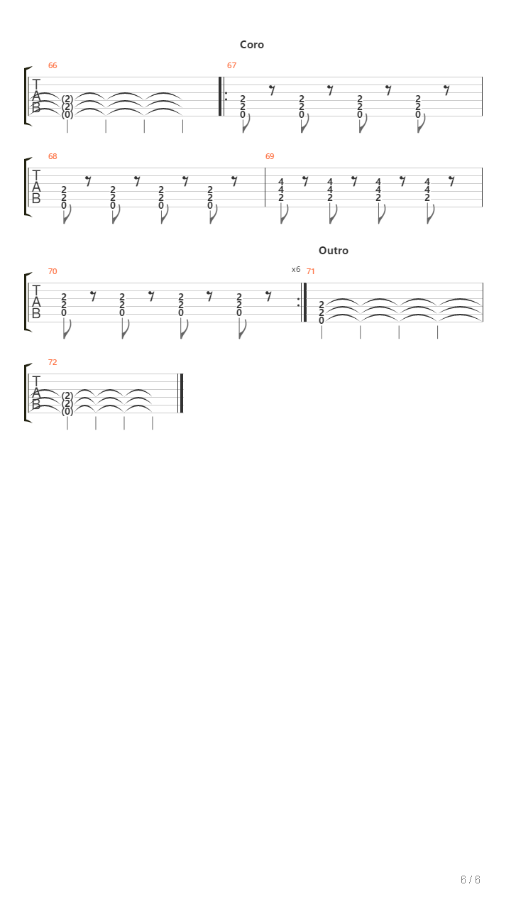 Te Dara吉他谱