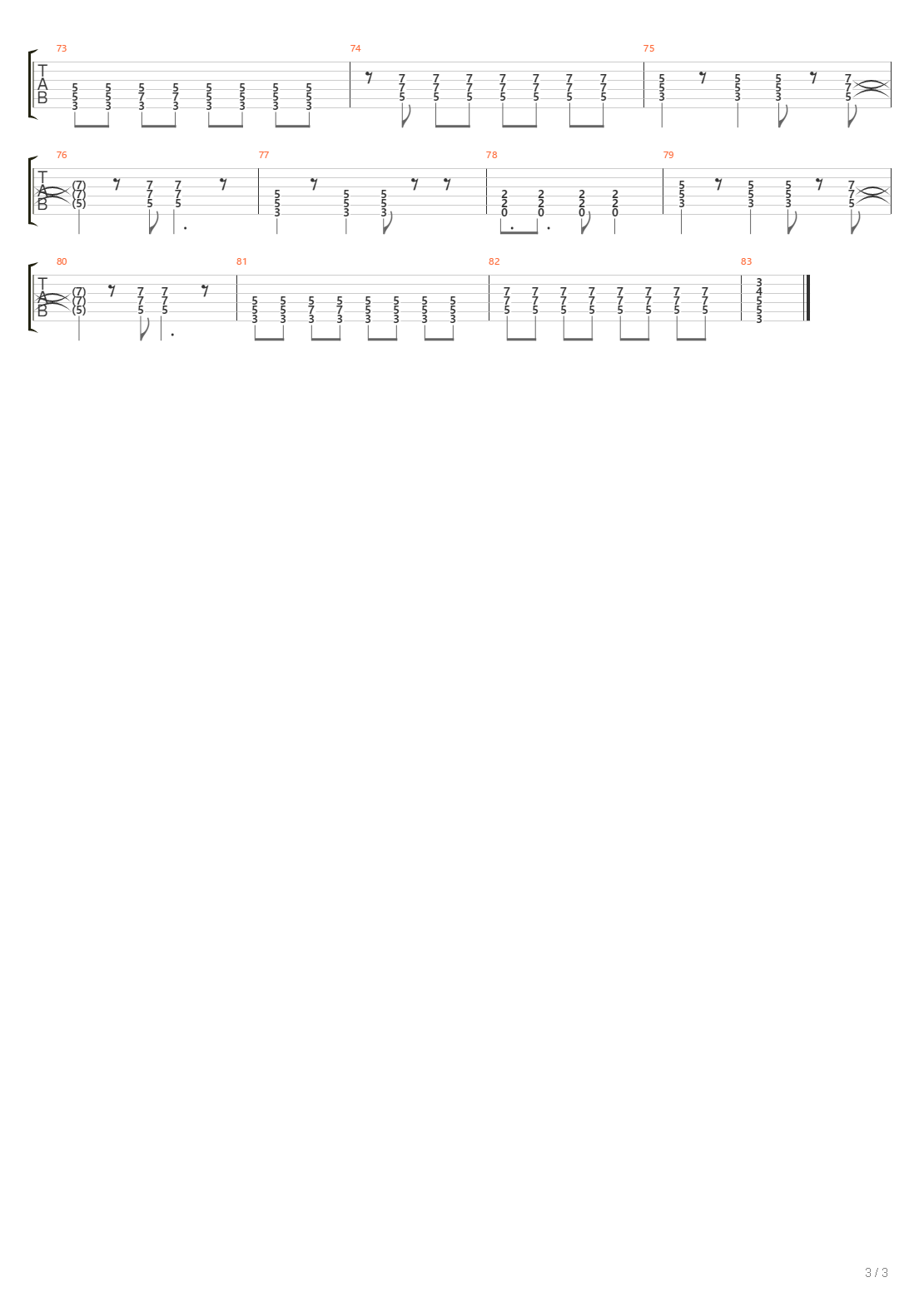 Sombras吉他谱