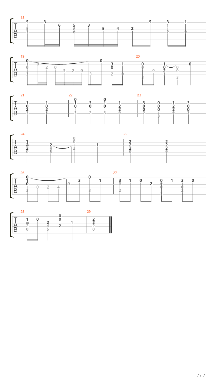 Pavana 1吉他谱