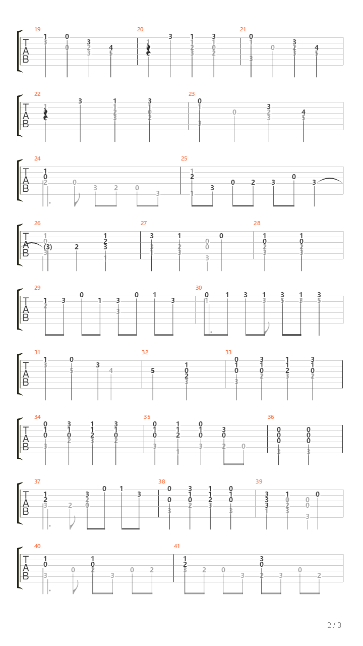Pavana 3吉他谱