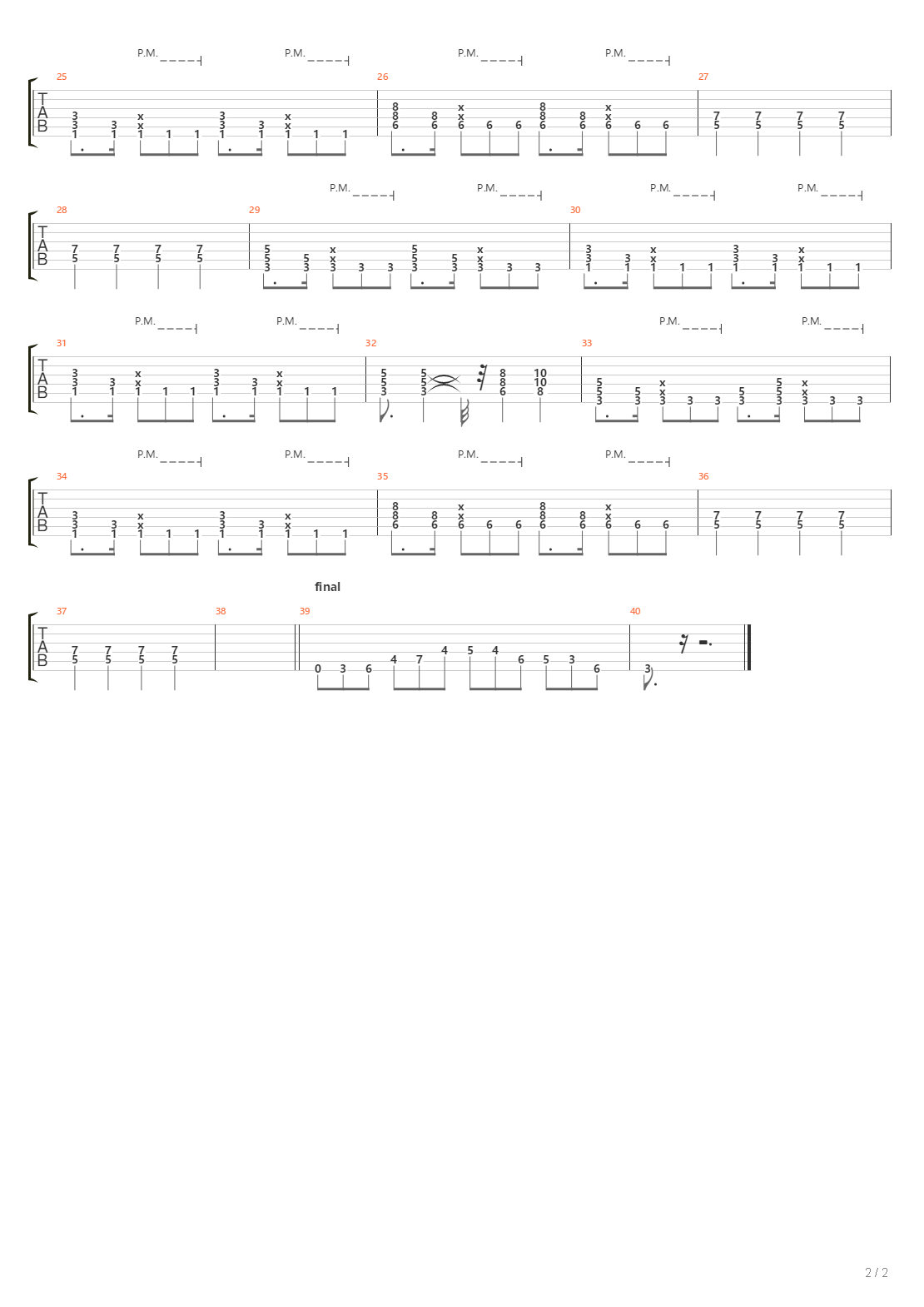 Por Piedad吉他谱