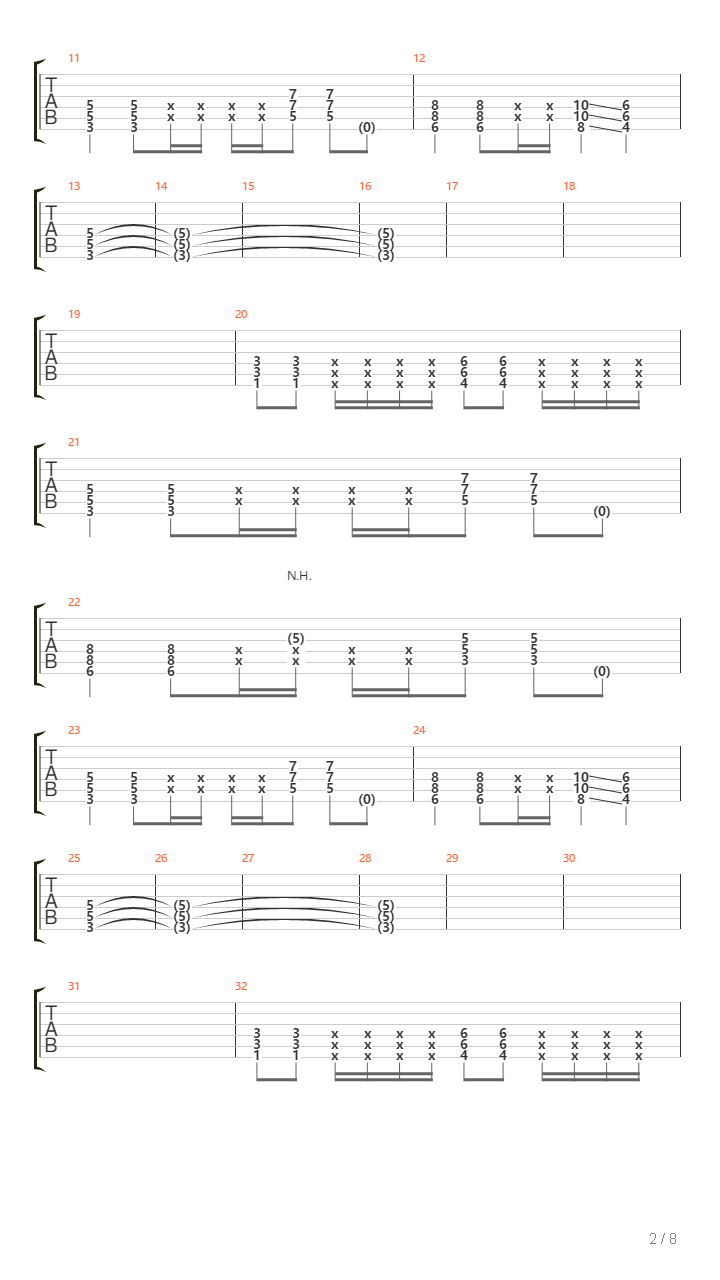 Morgan吉他谱