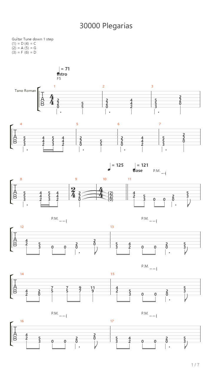 30000 Plegarias吉他谱