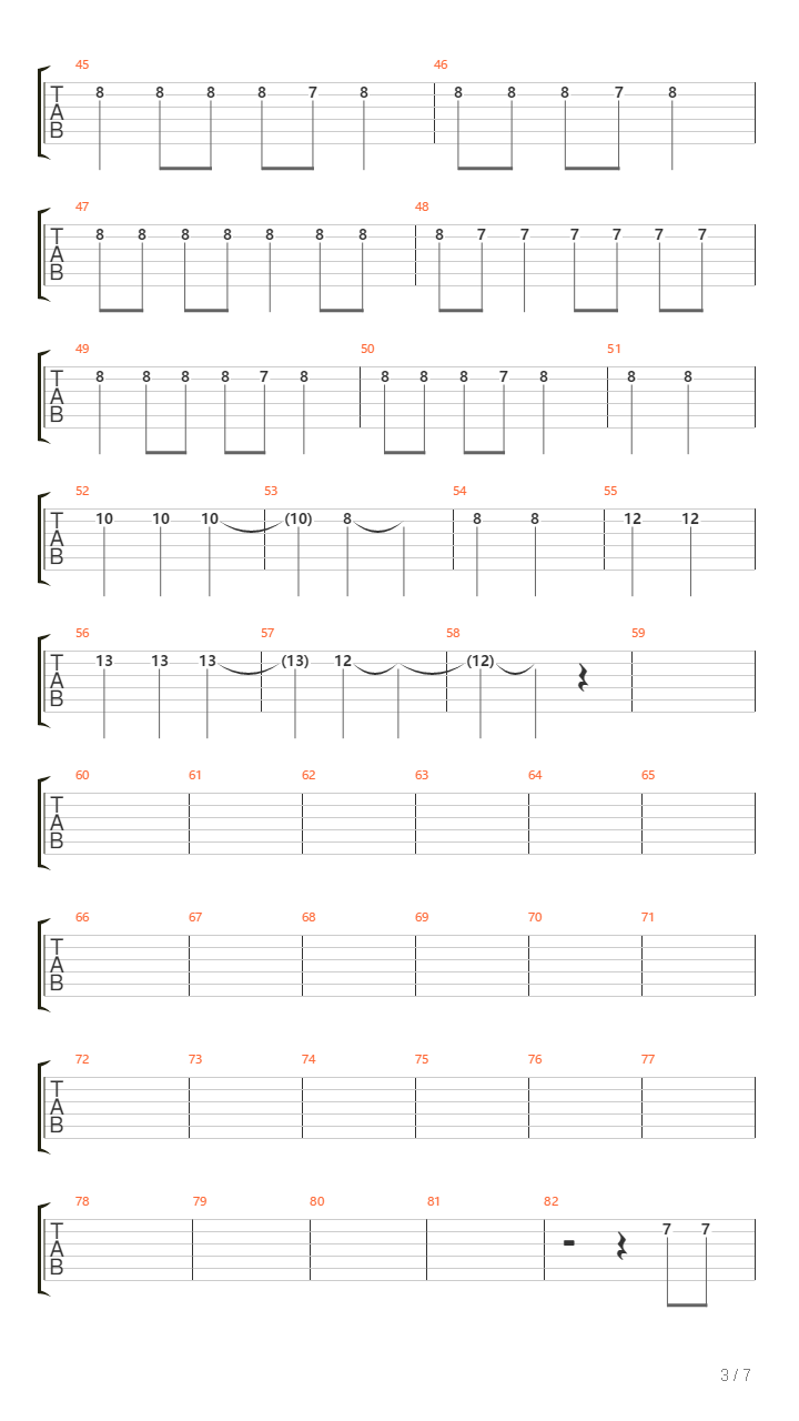 All The Things She Said吉他谱