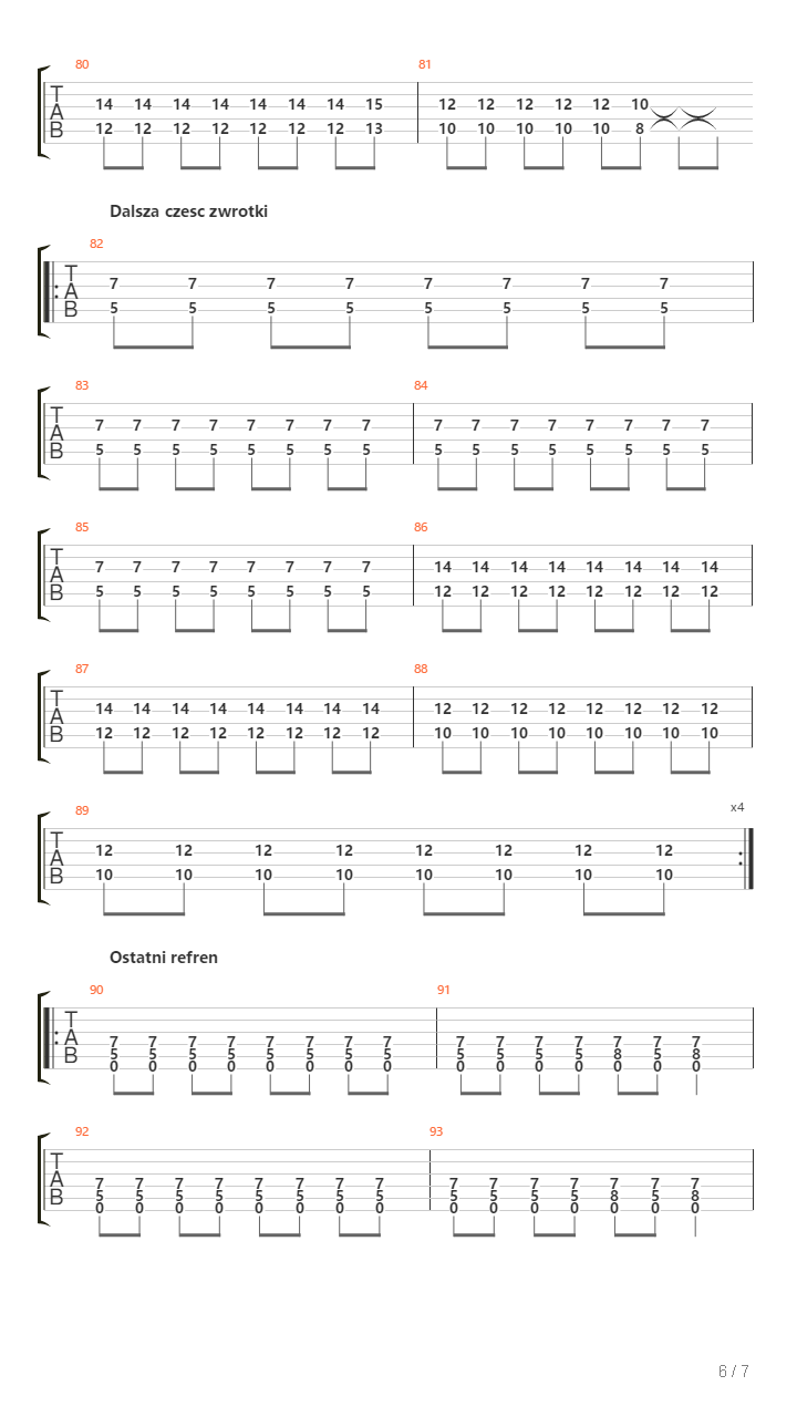 Autystyczny吉他谱