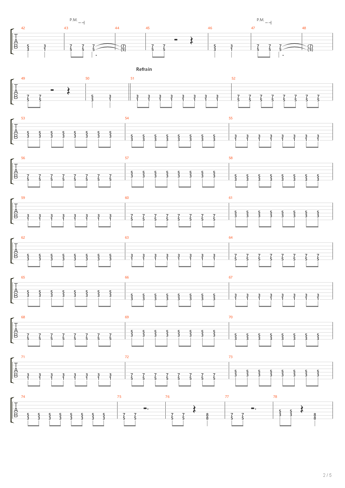 Wasserwall吉他谱