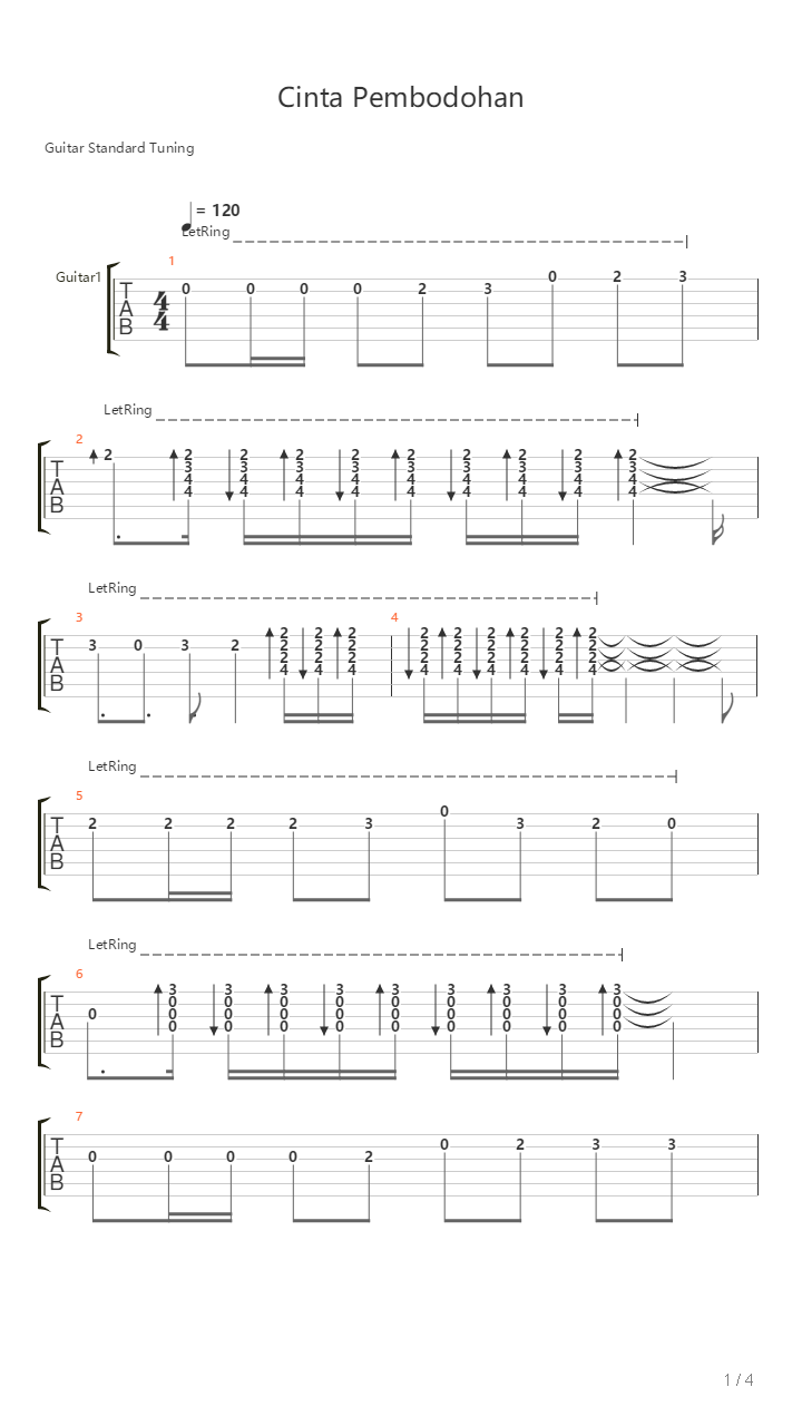 Cinta Pembodohan吉他谱