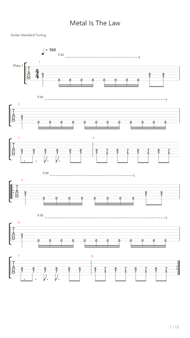 Metal Is The Law吉他谱