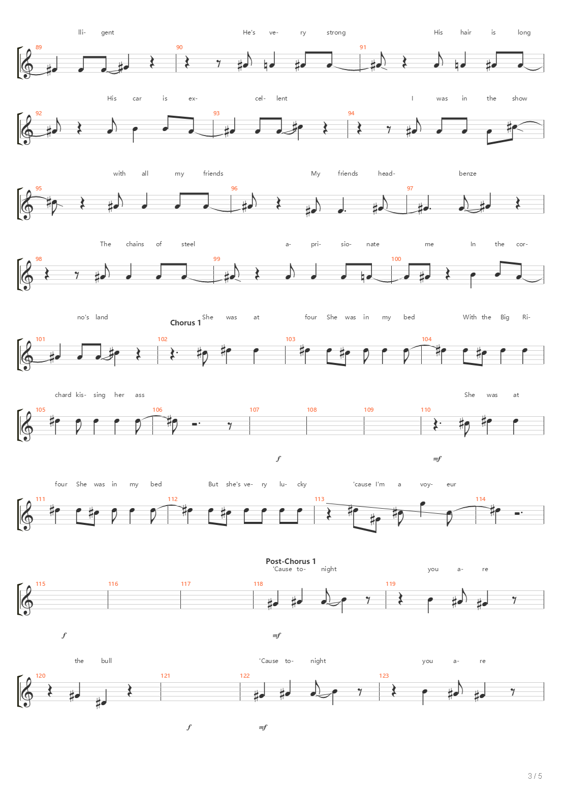 The Bull吉他谱