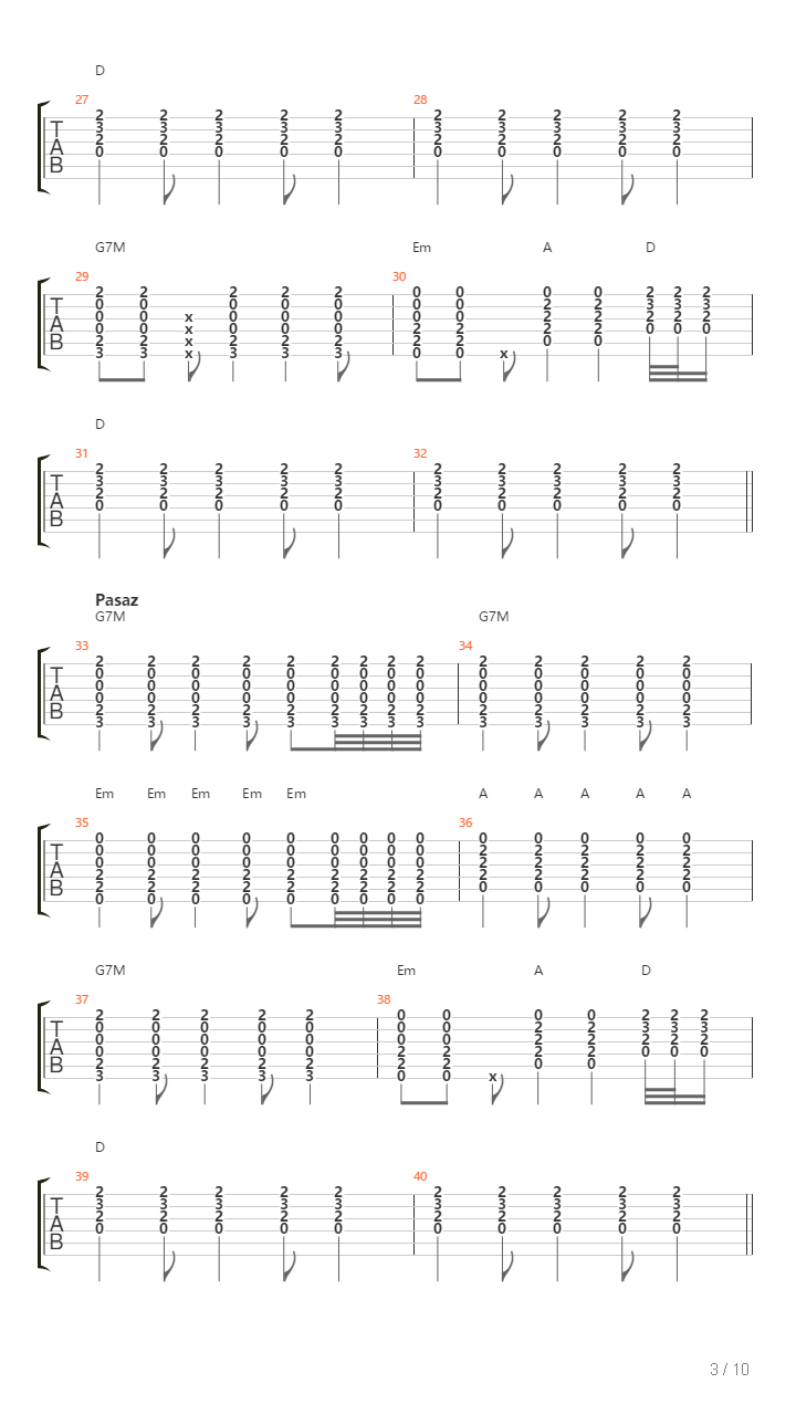 22 Dni吉他谱