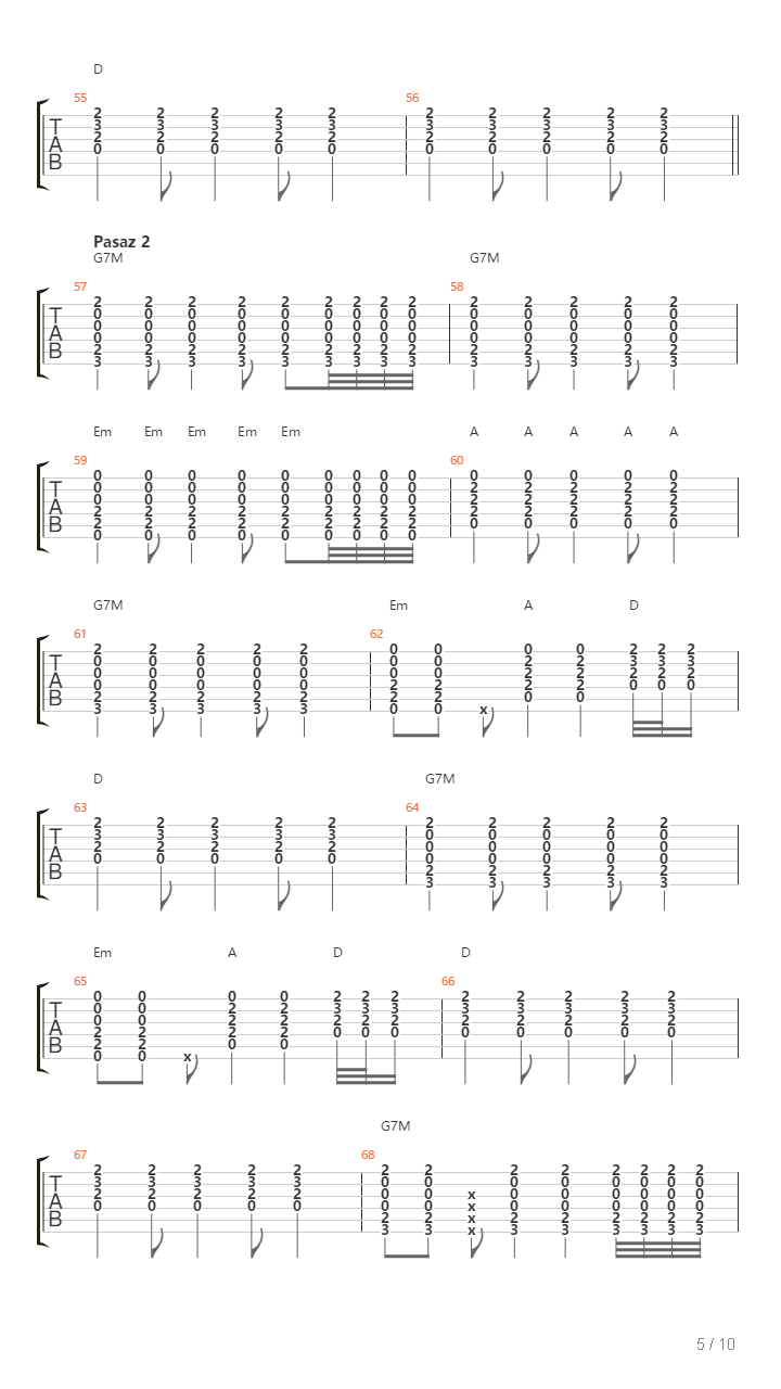 22 Dni吉他谱