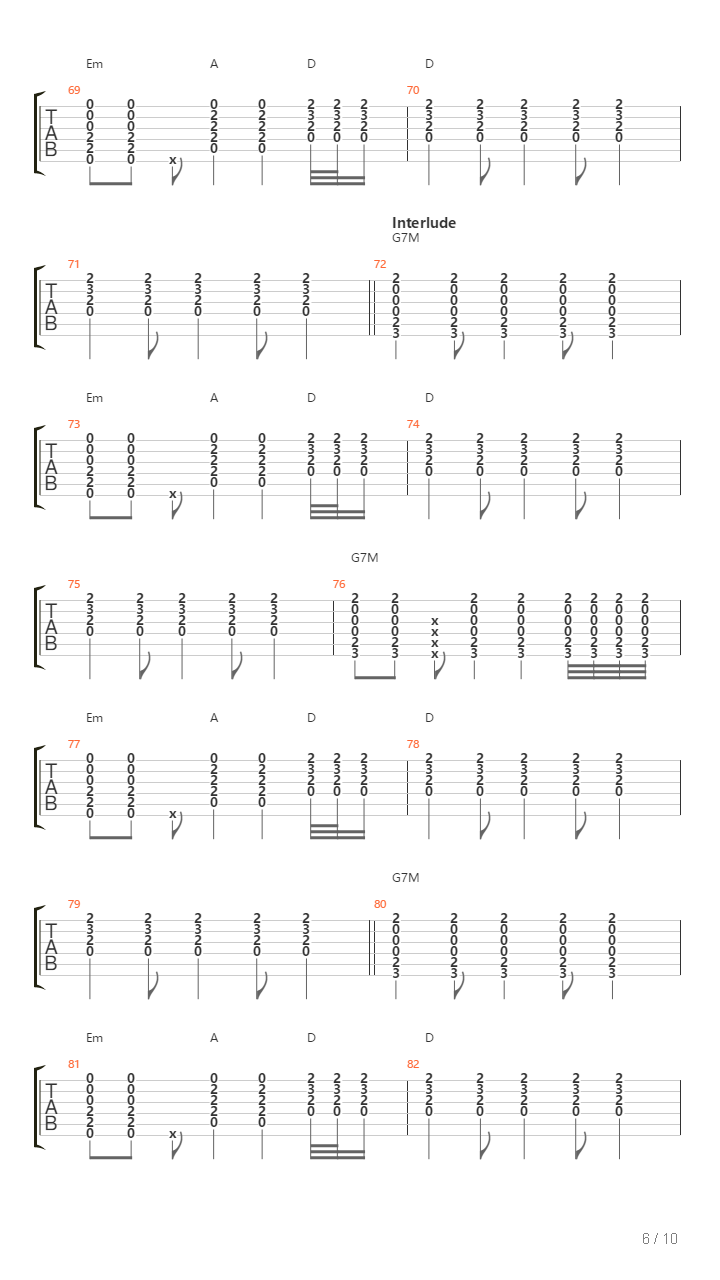 22 Dni吉他谱