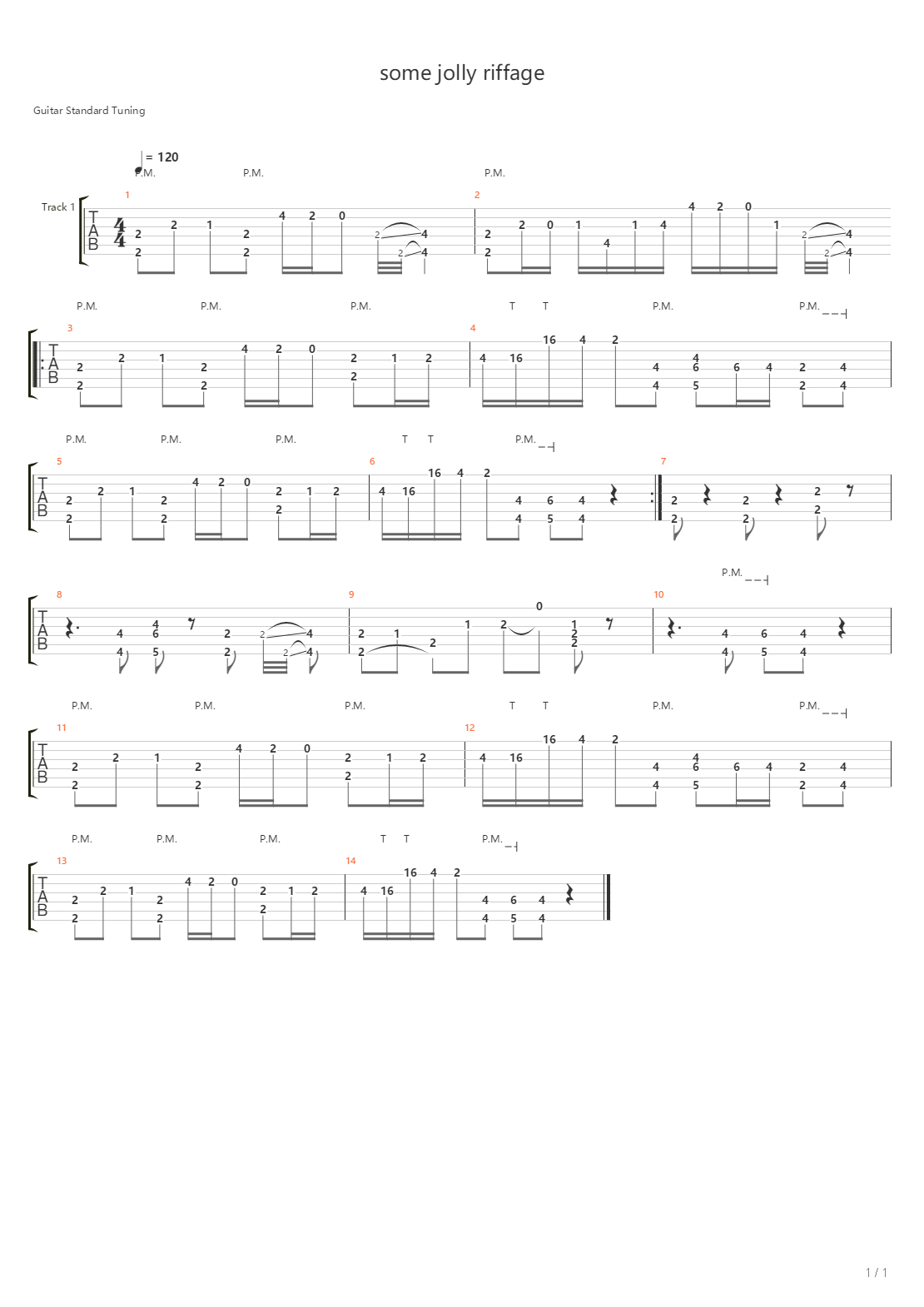 Some Jolly Riffage吉他谱