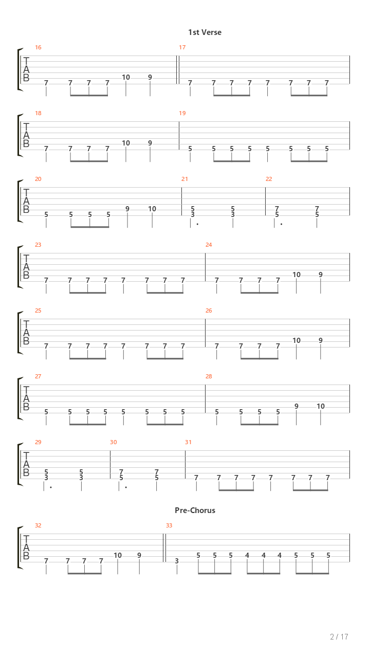 Graveyard吉他谱