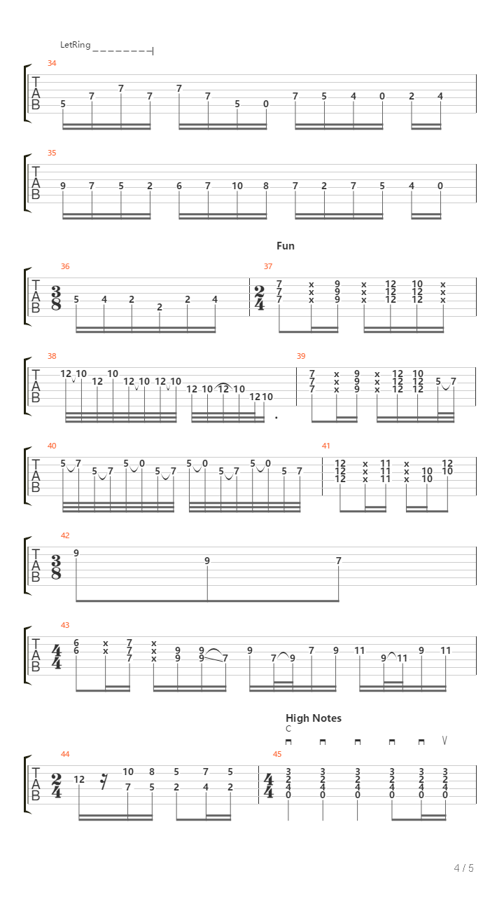 Nuesta Senora Dolorosa吉他谱