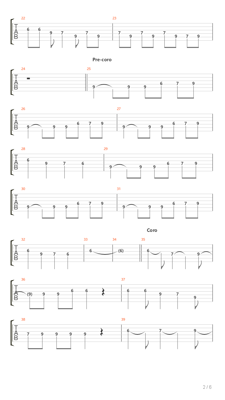 Hechizo De Amor吉他谱