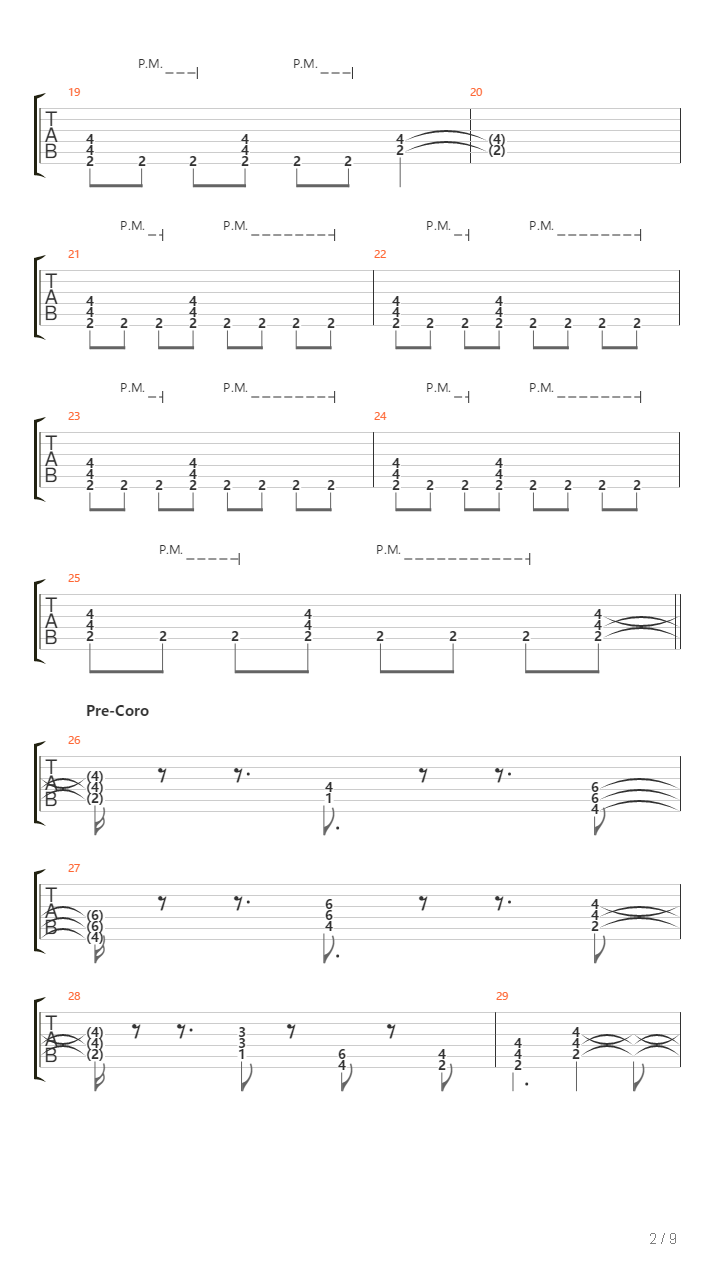 Muriendo Lento吉他谱