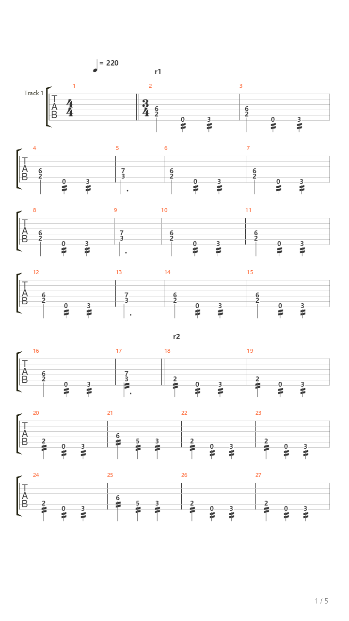 Empty吉他谱