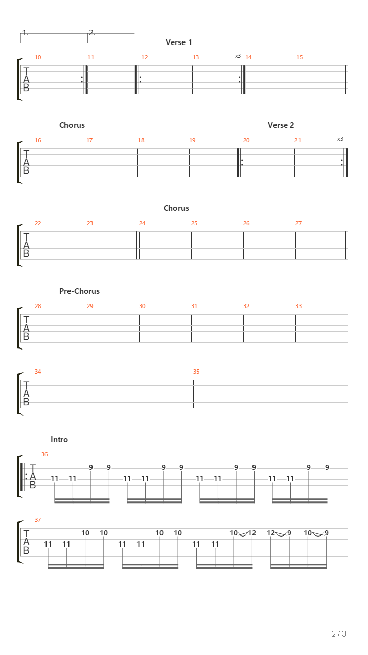 The Tribes Of Babel吉他谱