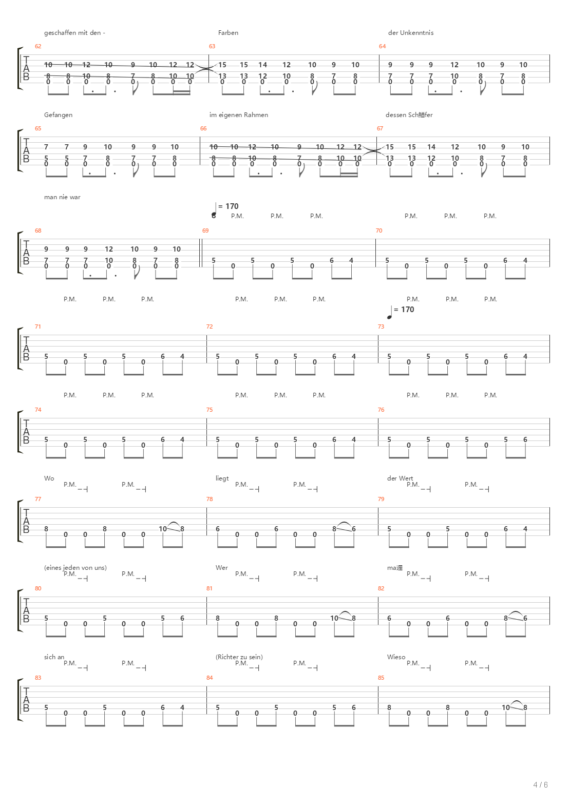 Entstelltes Bild吉他谱