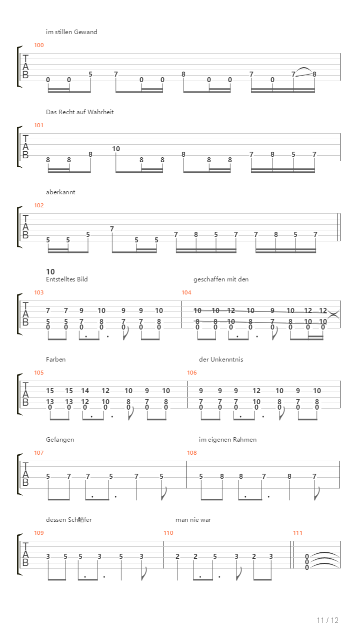 Entstelltes Bild吉他谱