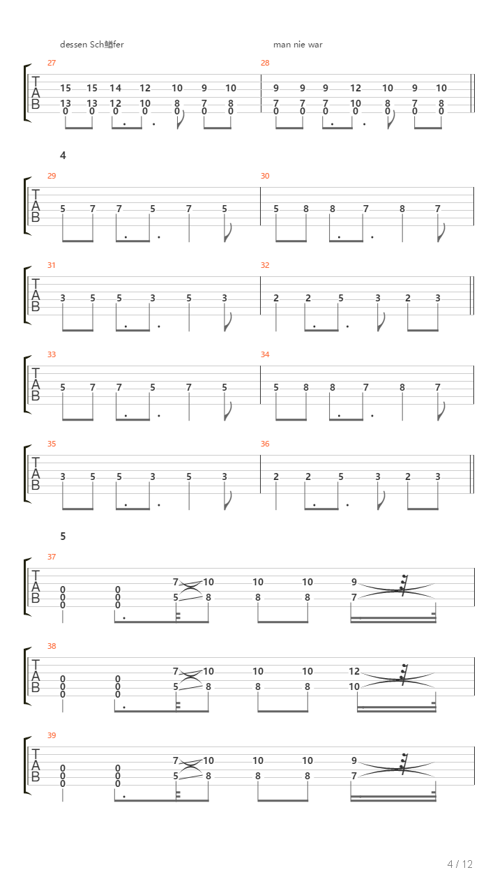 Entstelltes Bild吉他谱