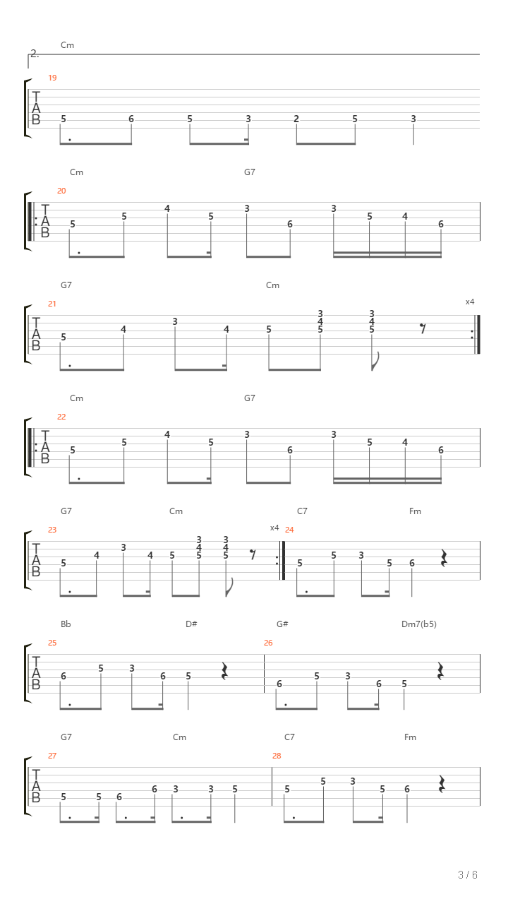 Maghreb Jazz吉他谱