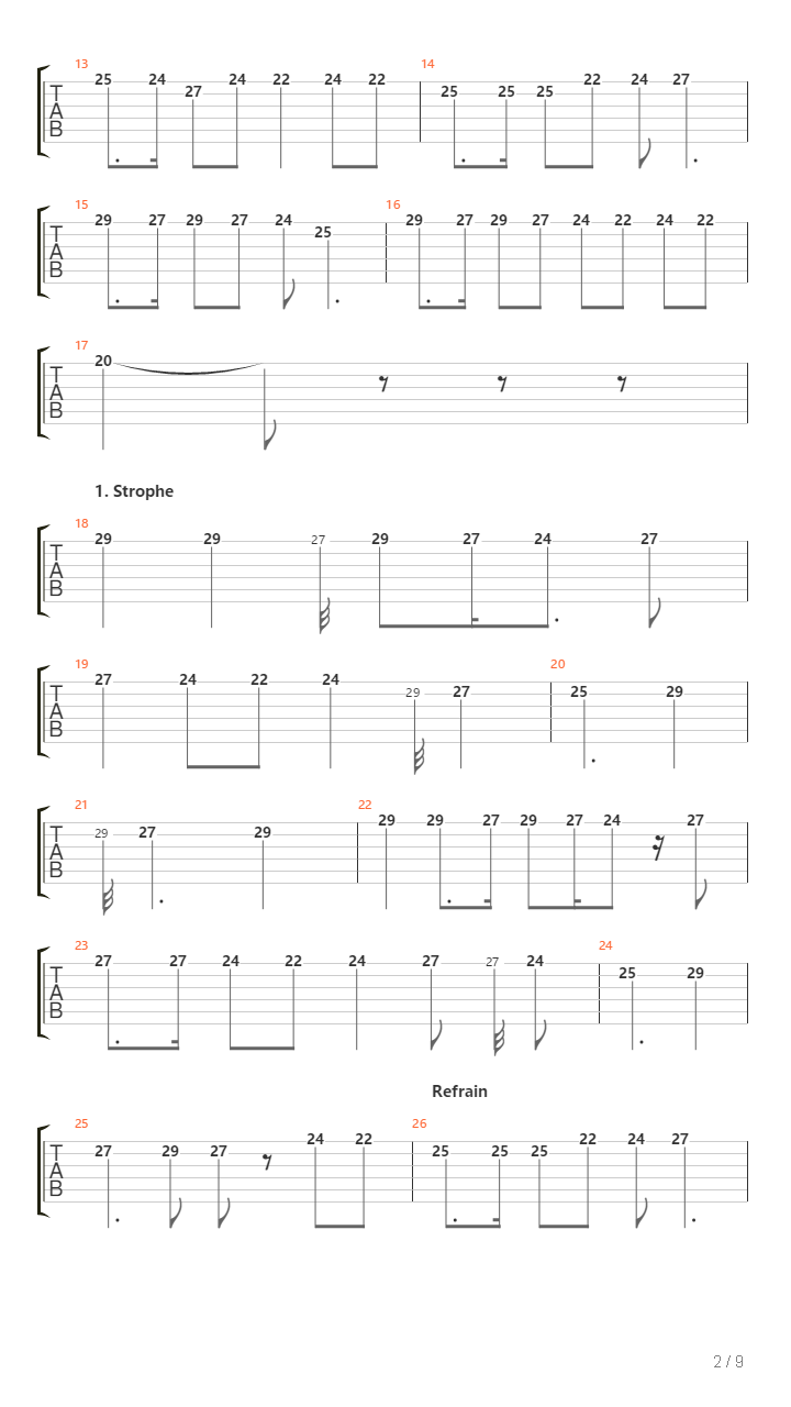 Blau Wie Das Meer吉他谱