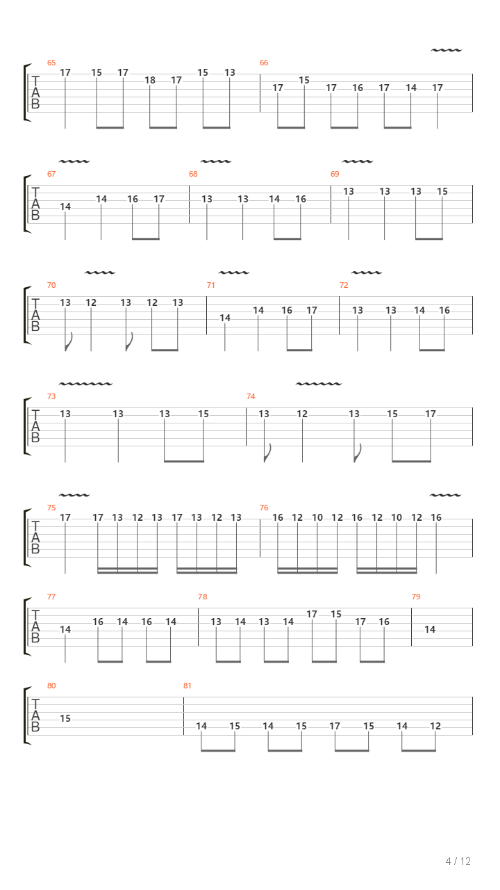 Through The Nether吉他谱